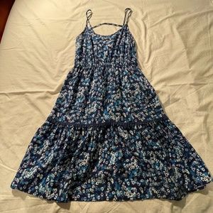 Blue Floral Sun Dress